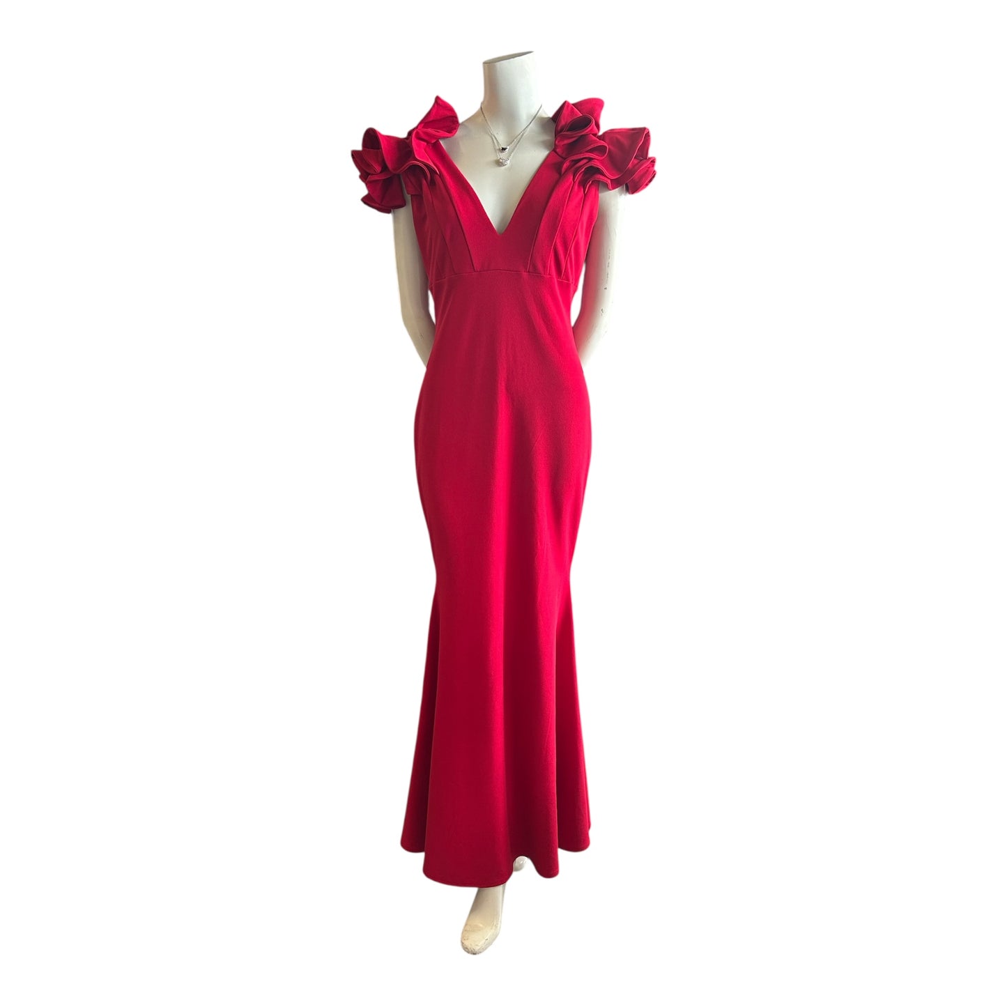 V-Neck Fitted Dress size small