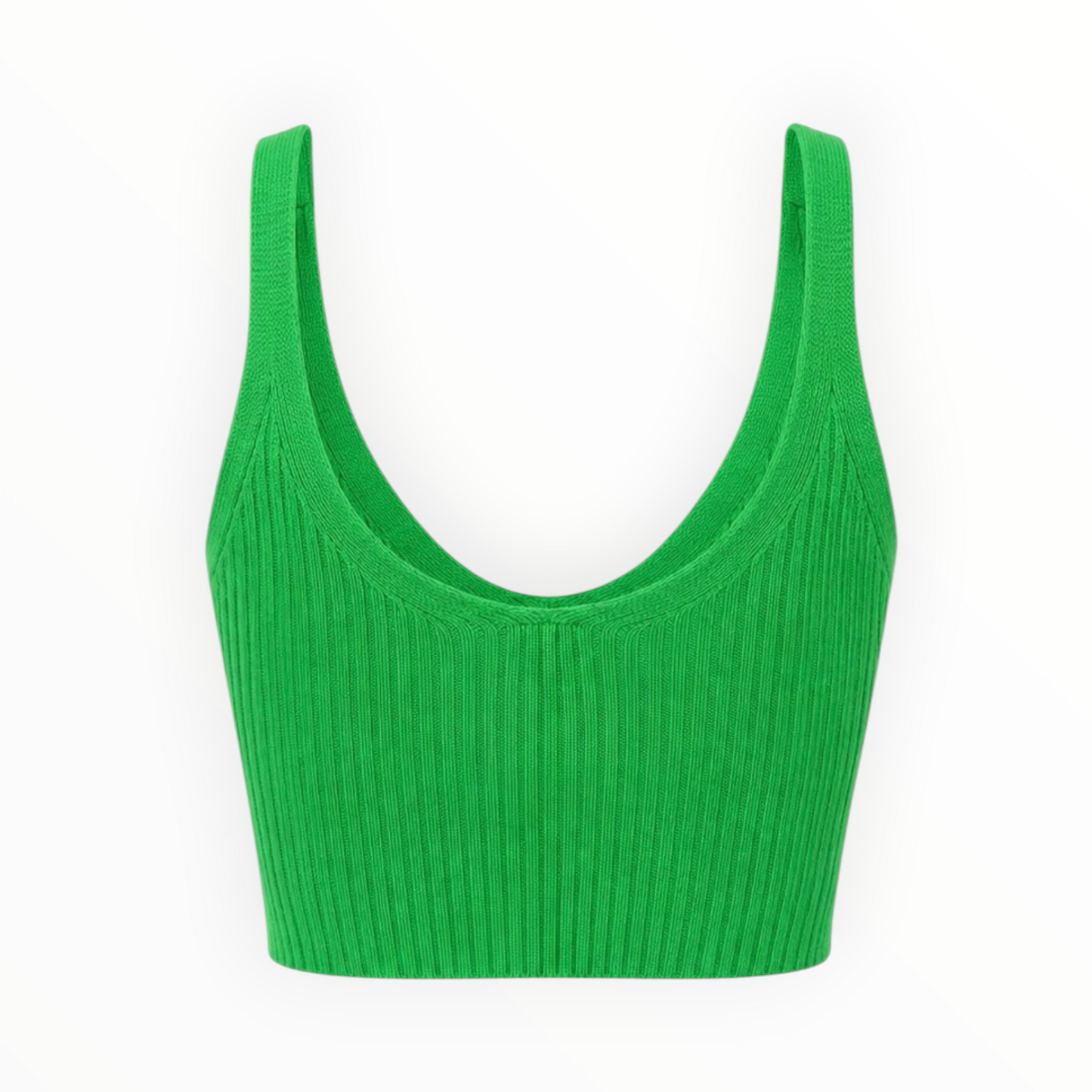 Ribbed Knit Crop Tank size S