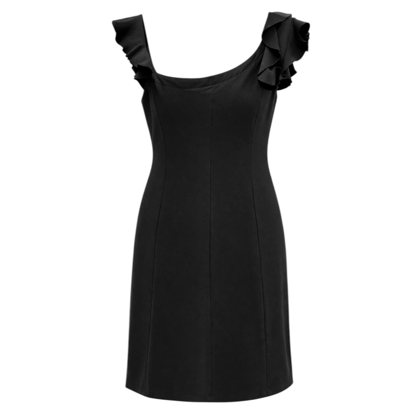 Asymmetric Ruffle Sleeve Dress size 10