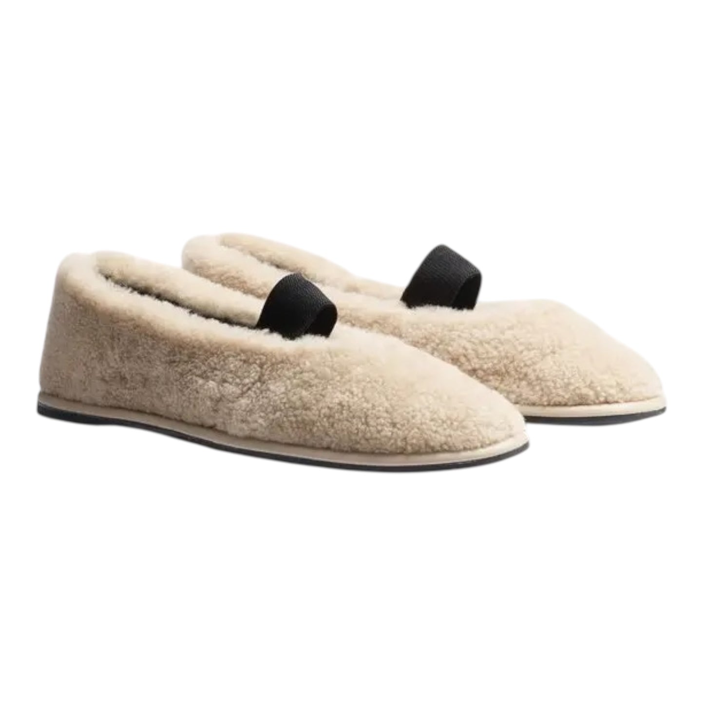 Shearling Ballerina Flat Size 40 New in Box