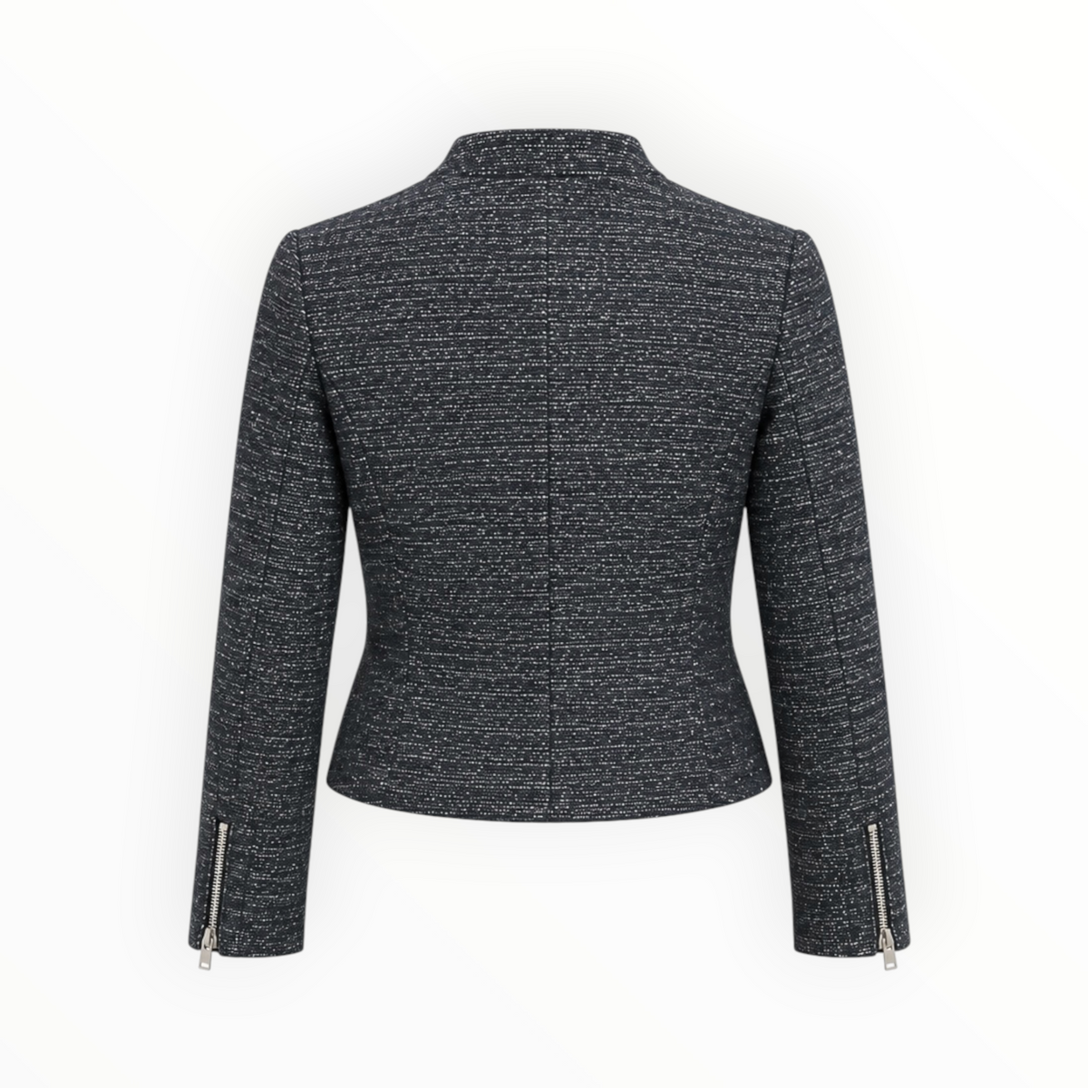 Textured Zip-Front Jacket size L