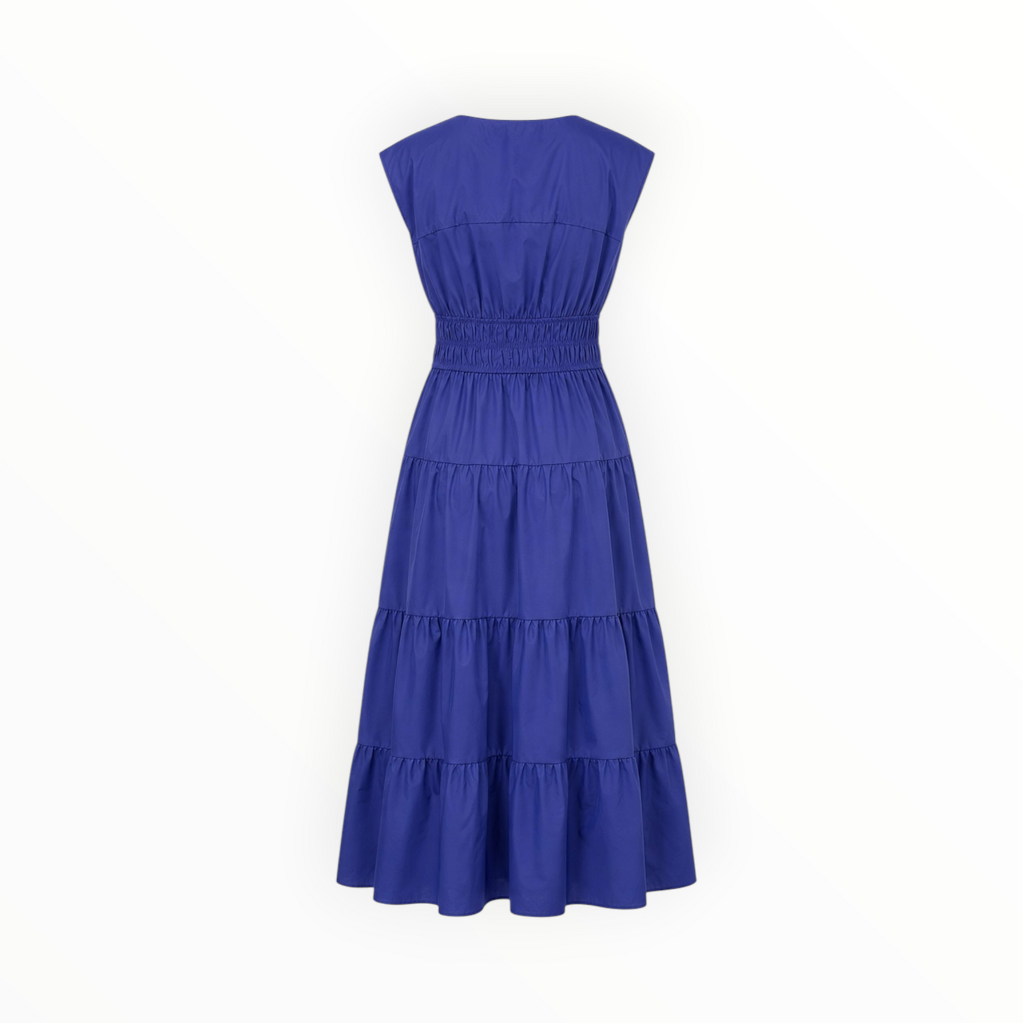 Smocked Waist Tiered Dress size S