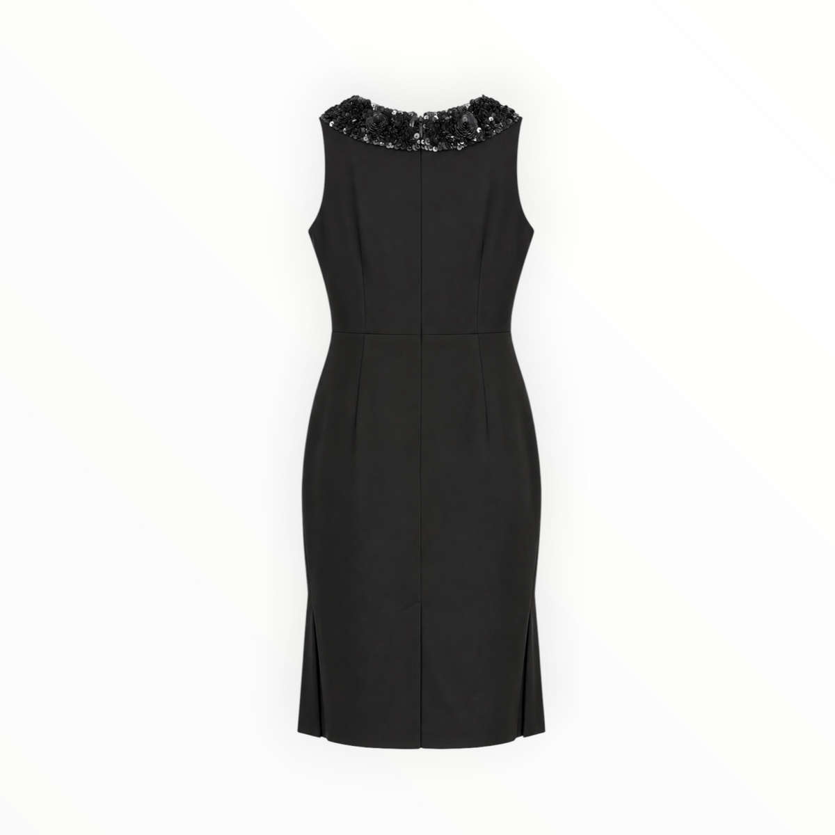 Floral-Embellished Sheath Dress size 18