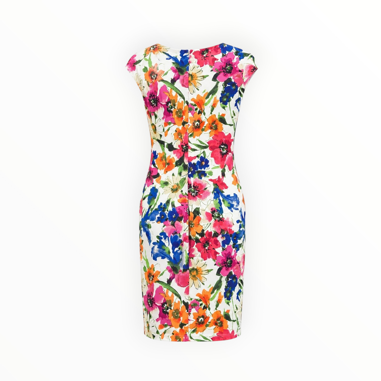 Floral Ruched Wrap Dress size 16