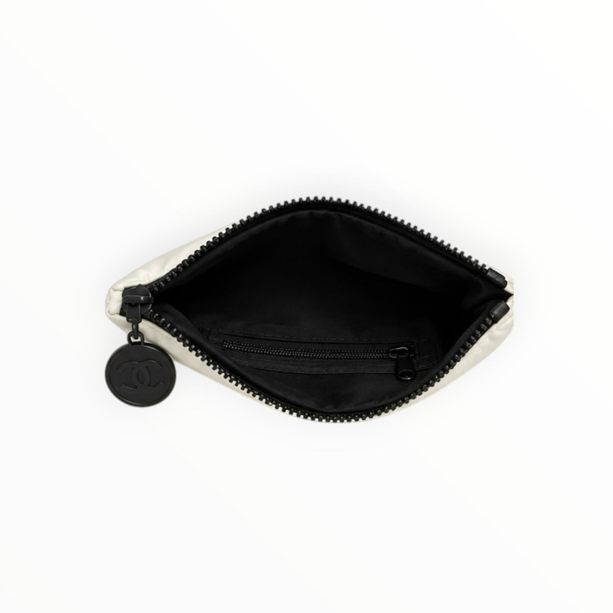 Quilted Nylon Zip Pouch