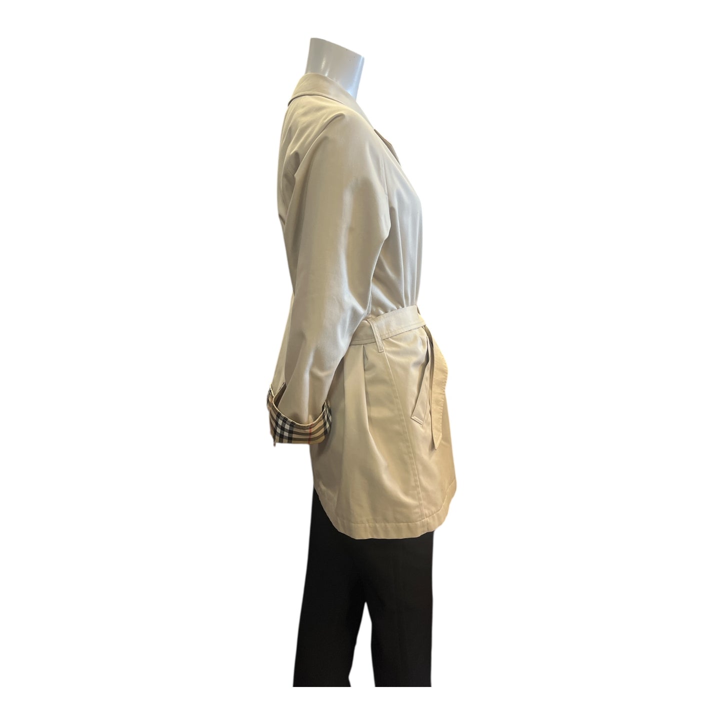 Short Trench Belted Size Small