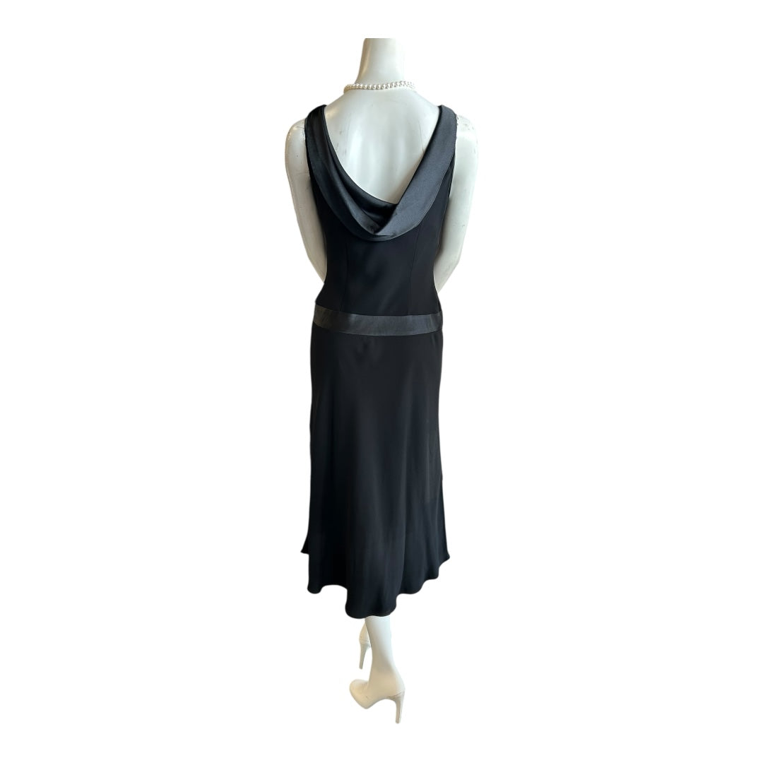 Draped Back Midi Dress size 6