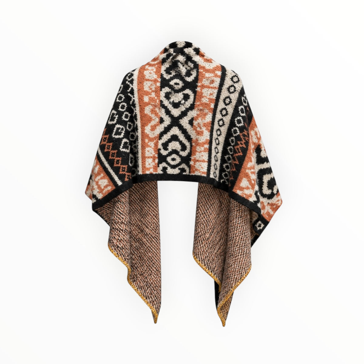 Cottage FairIsle Blanket Scarf Shawl size XL