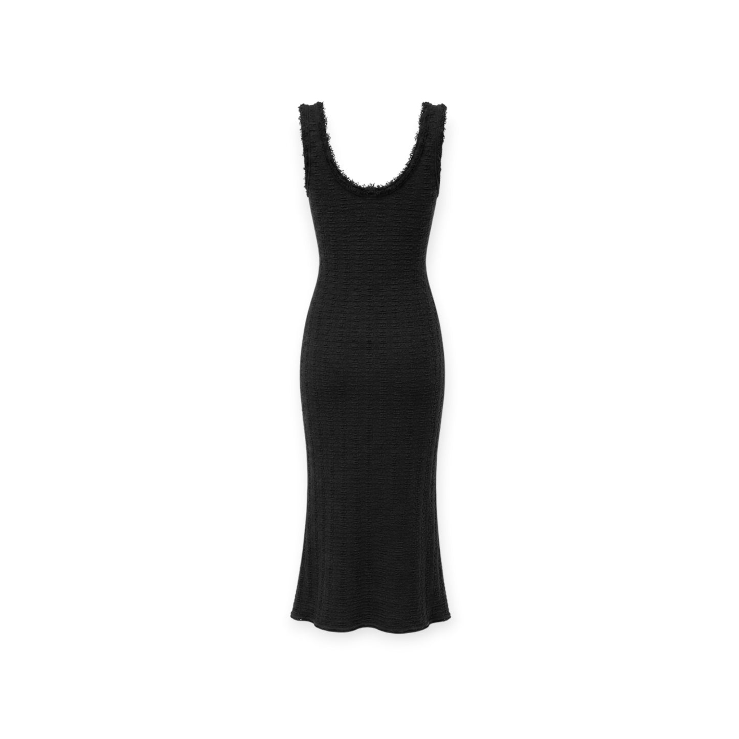 Textured fitted midi dress size S
