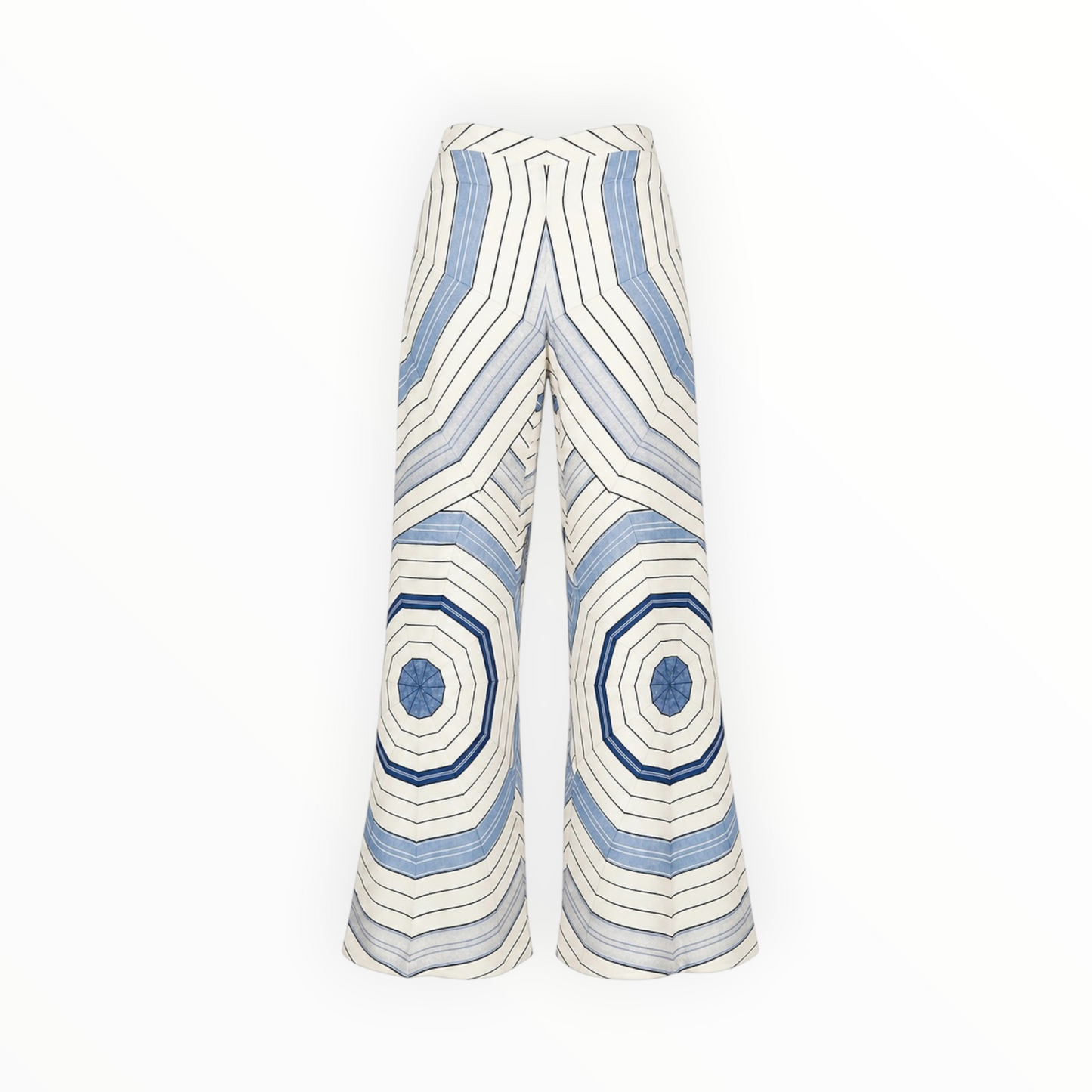 Geometric Wide-Leg Pants size 38