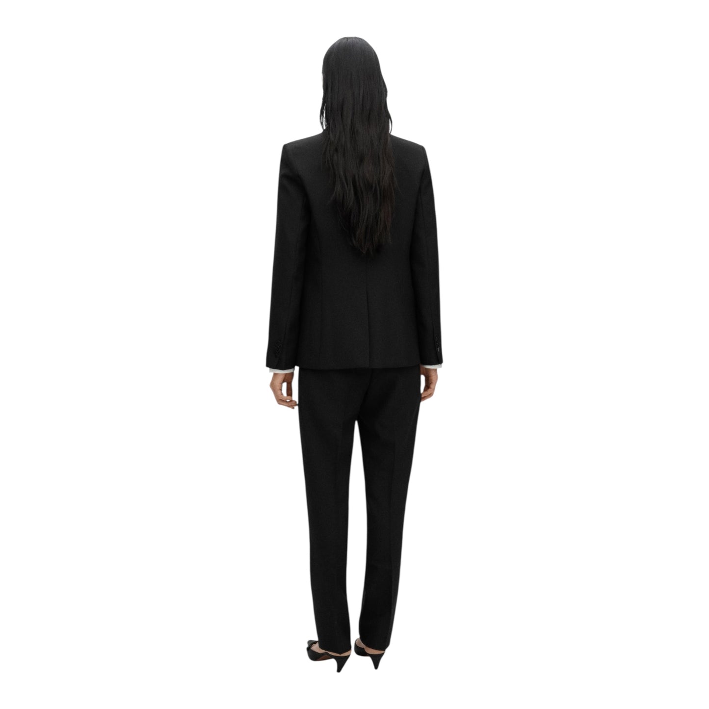 Straight Leg Suit Trousers