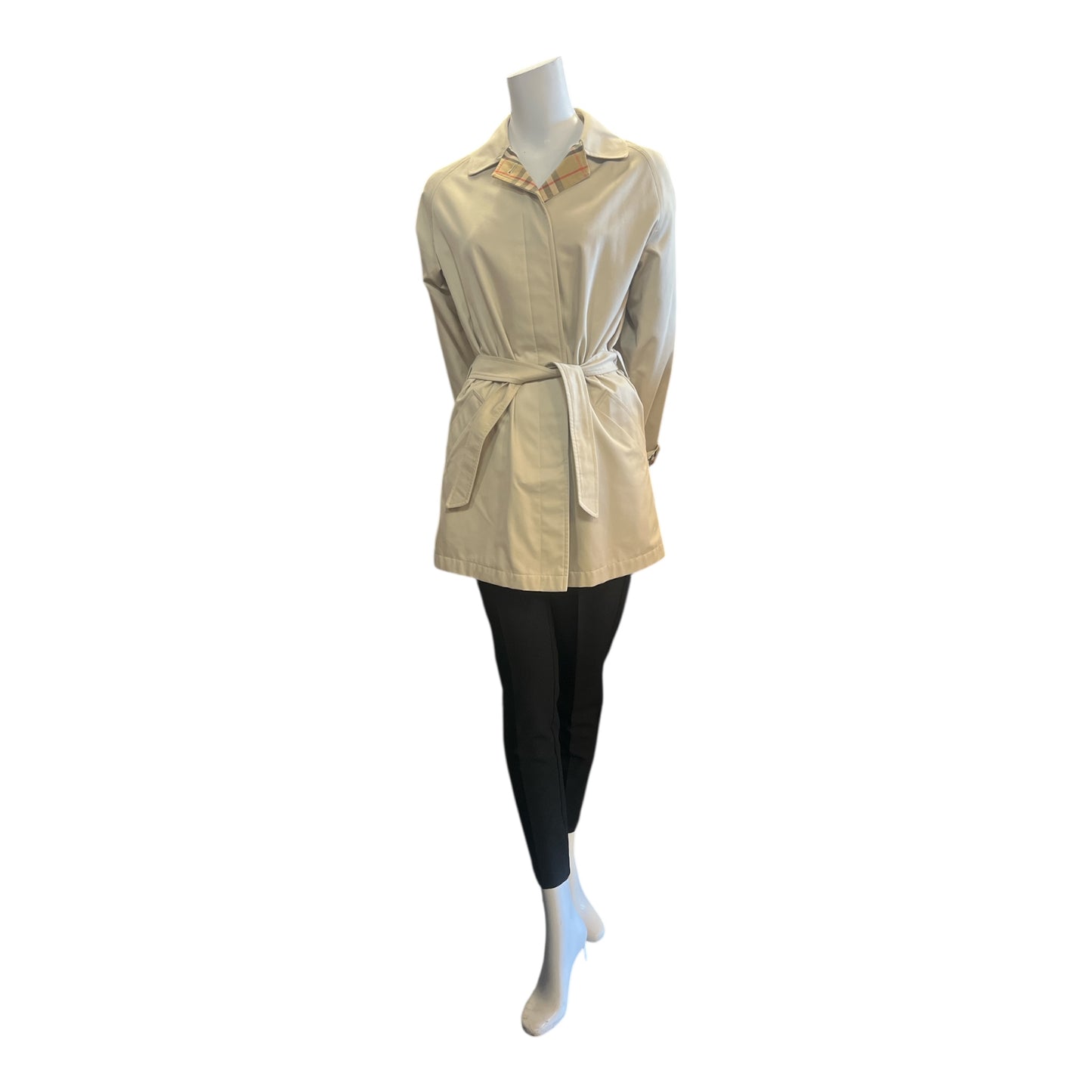 Short Trench Belted Size Small