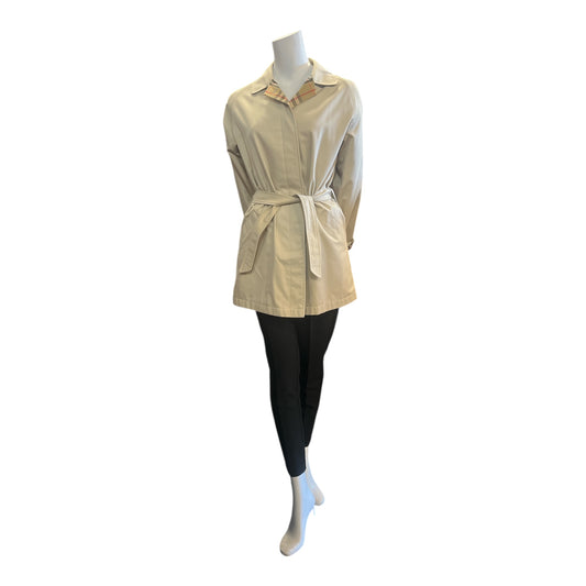 Short Trench Belted Size Small