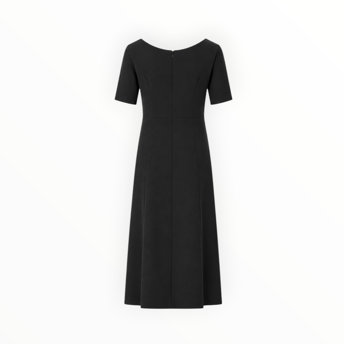 Asymmetrical Neck Midi Dress size M