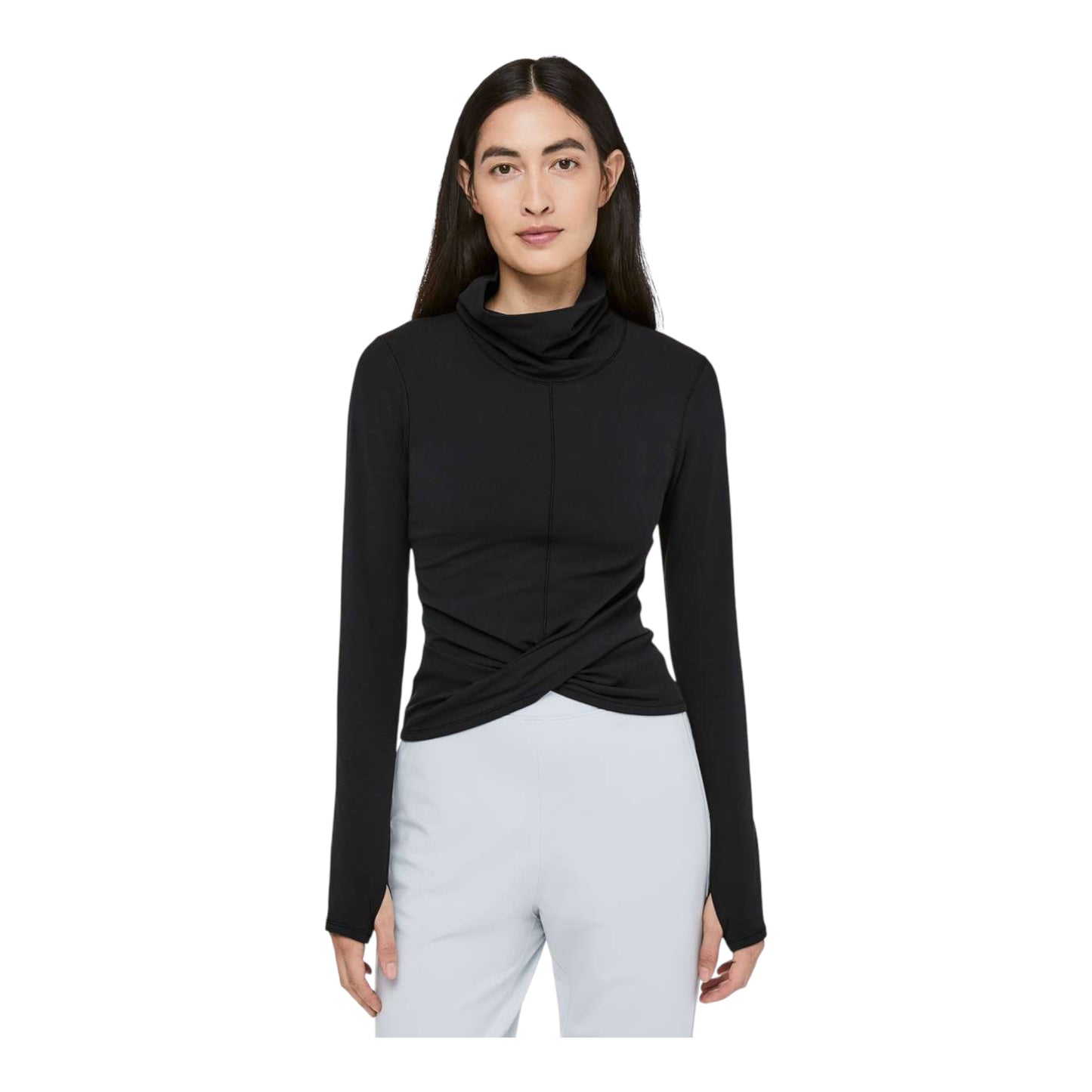 Twist Front High Neck Top Size 2