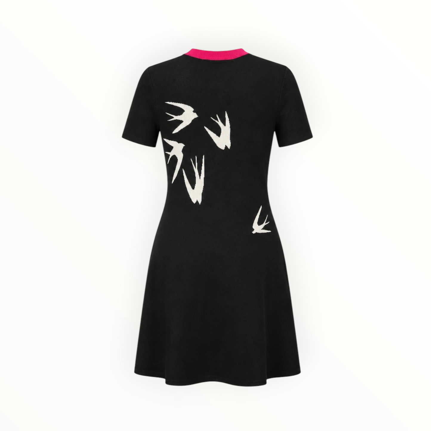 Knit Swallow Print Dress size S