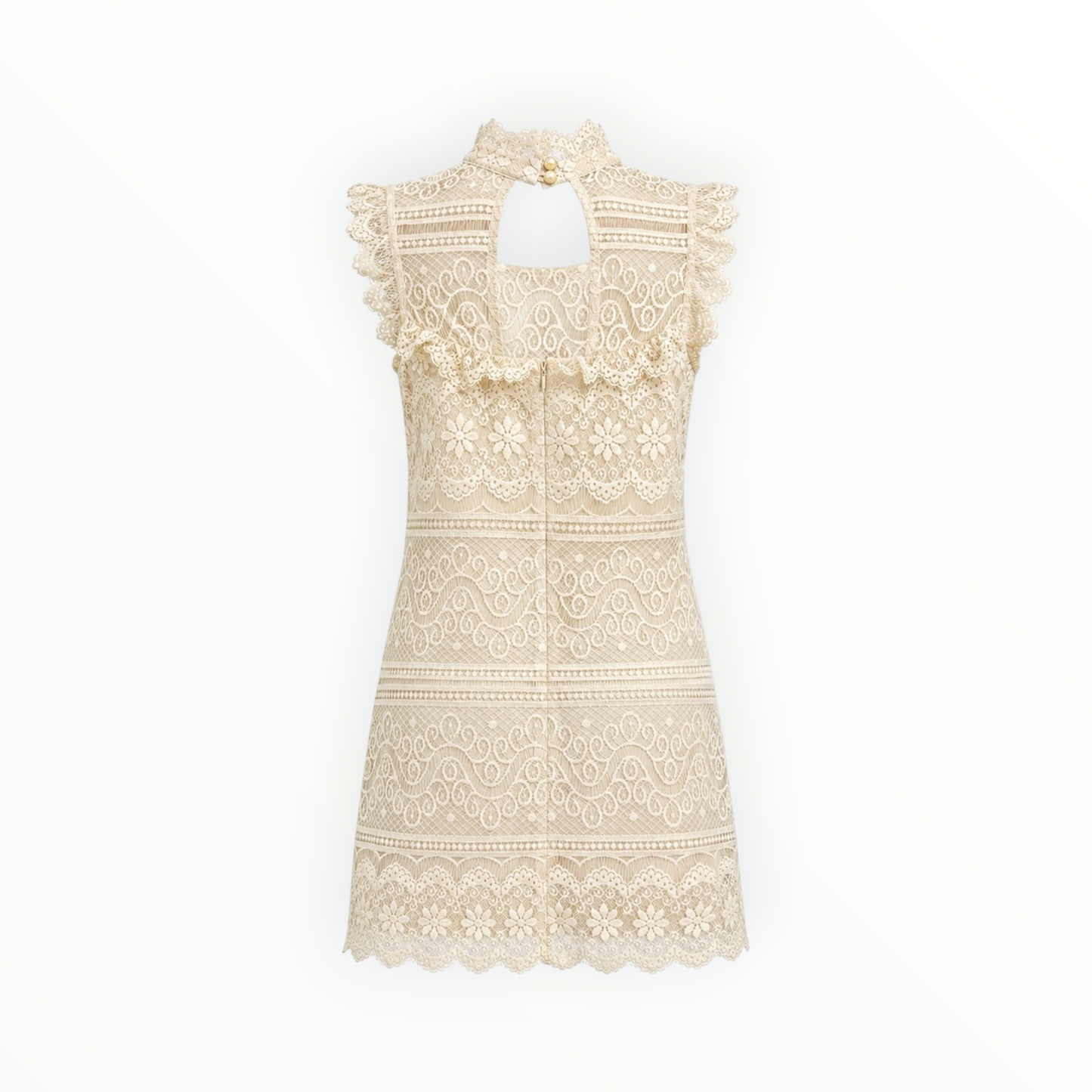 Lace High Neck Shift Dress size 2