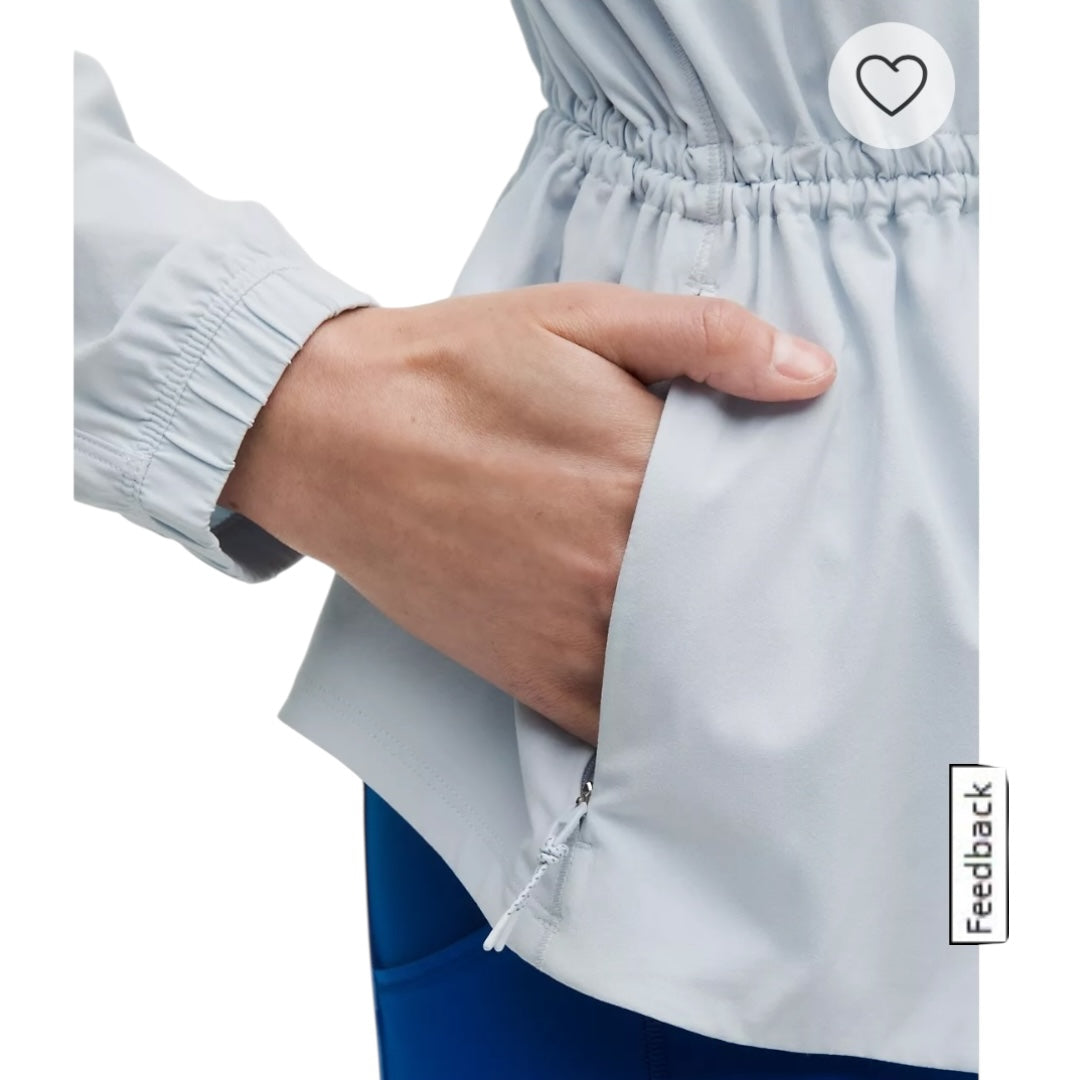 UV-Protective Cinch-Waist Running Jacket - Size 6