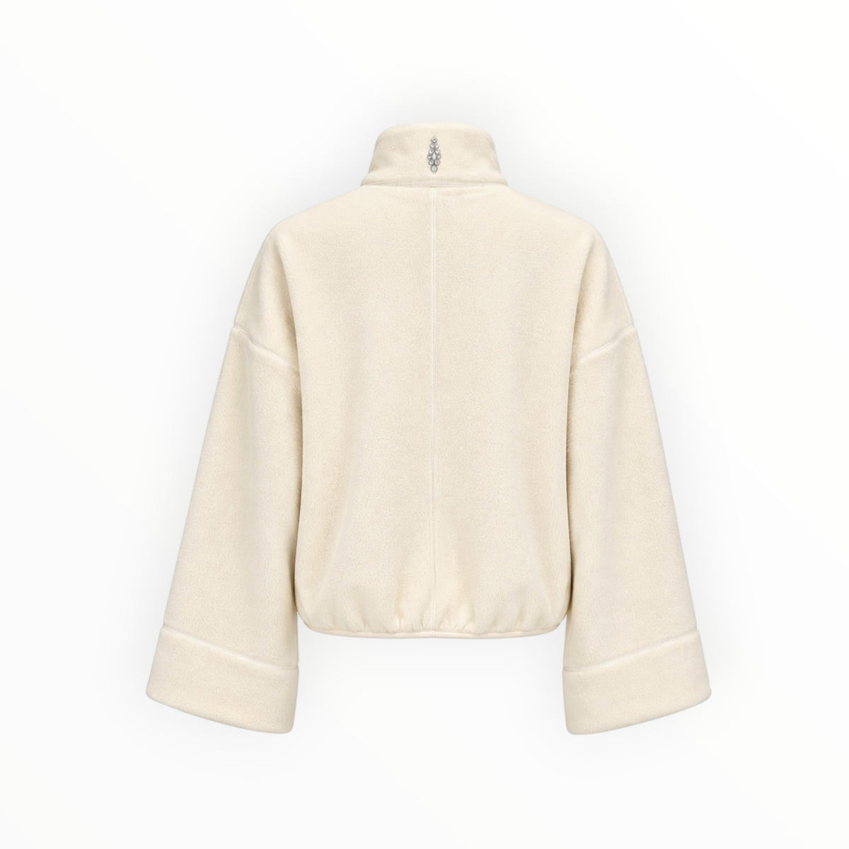 Wide-Sleeve Fleece Zip-Up Jacket size XS