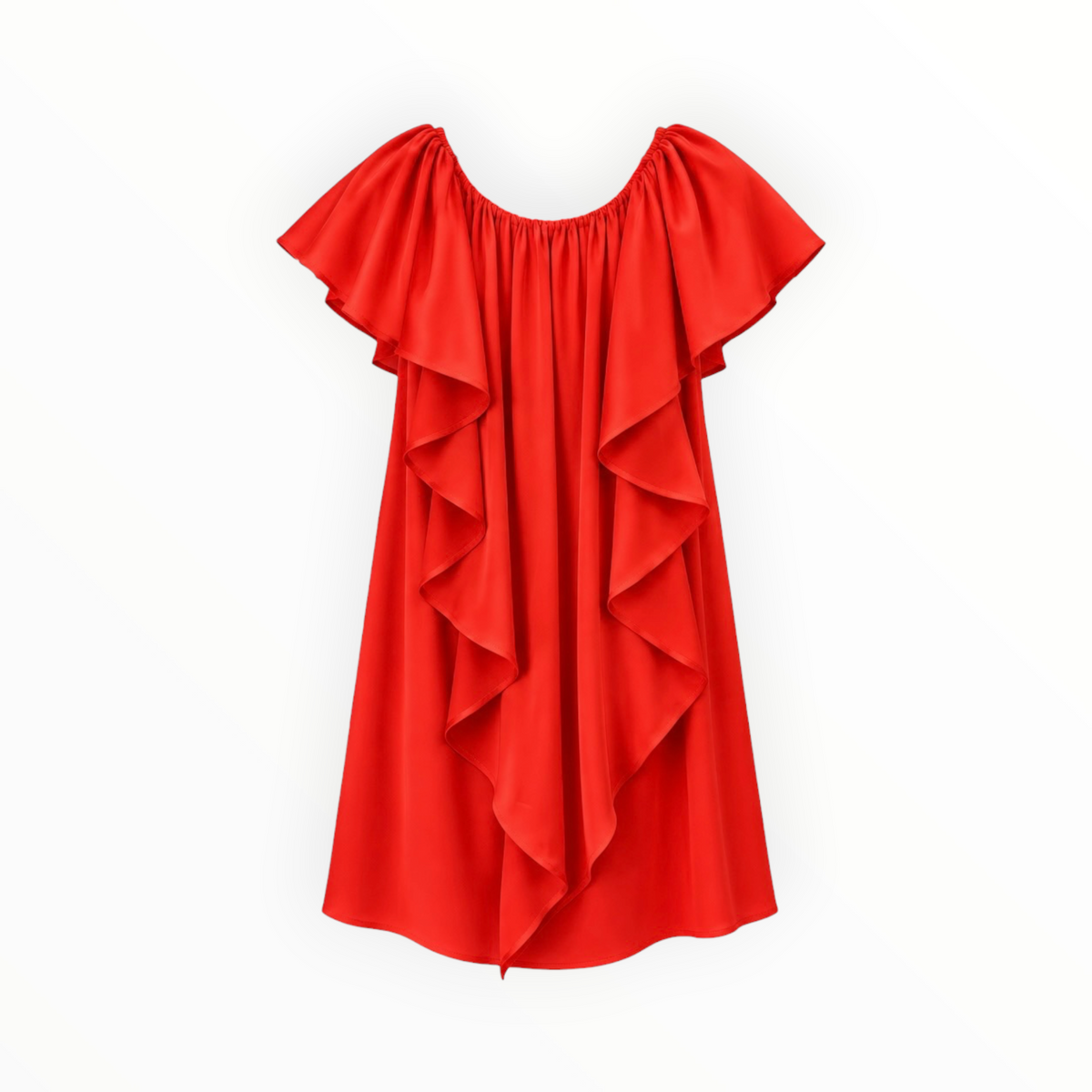 Off-Shoulder Ruffle Mini Dress size M