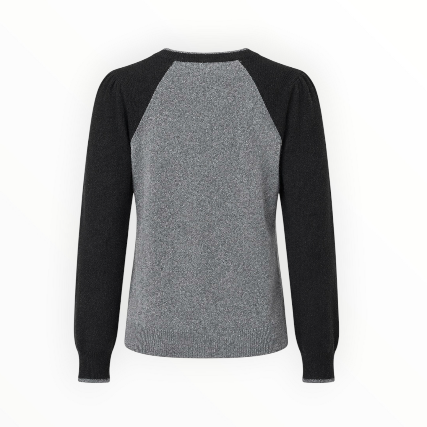 Contrast Sleeve Knit Sweater size S