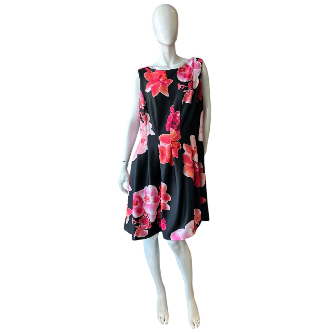 Sleeves Floral Dress Size 18