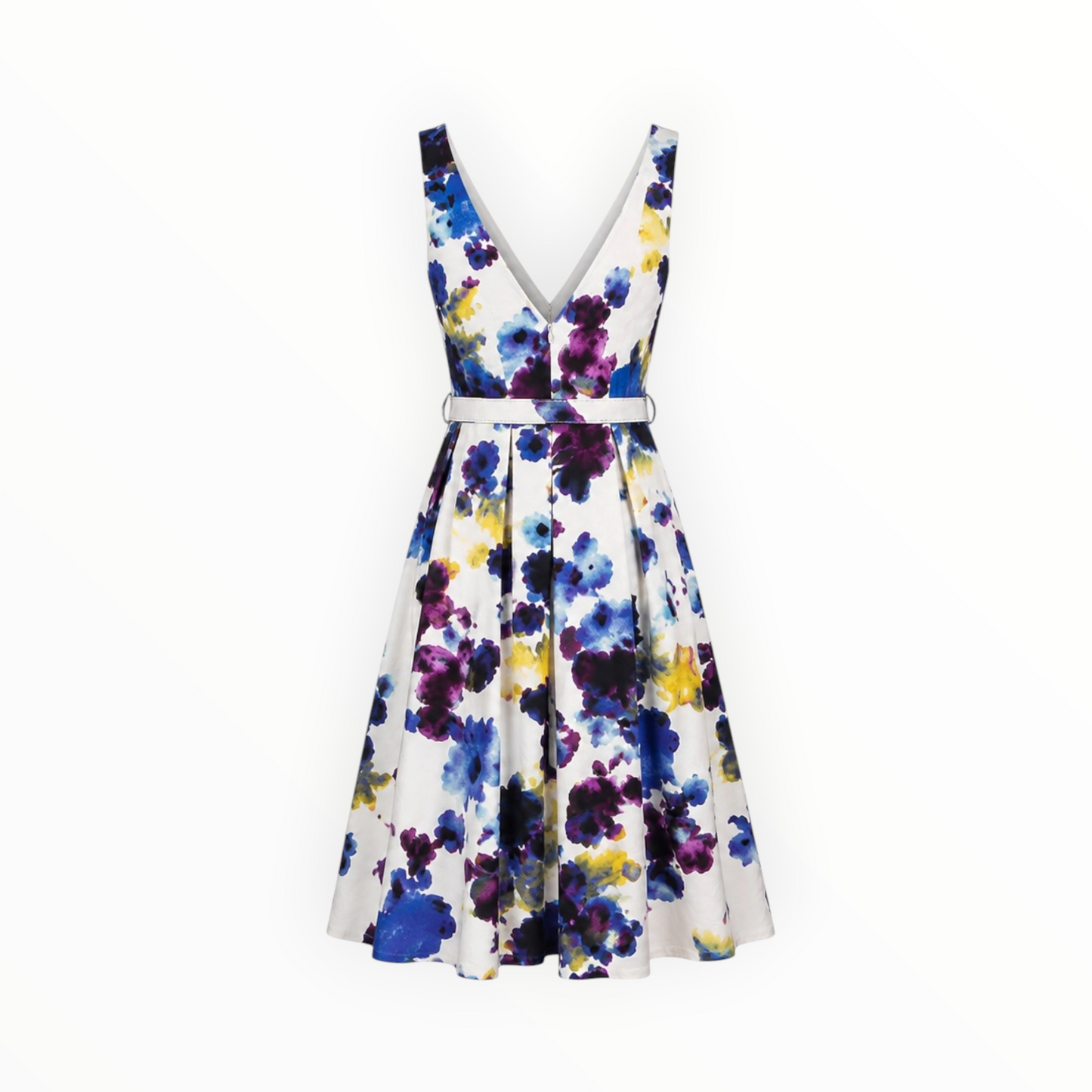 Floral Watercolor Fit & Flare Dress size 10