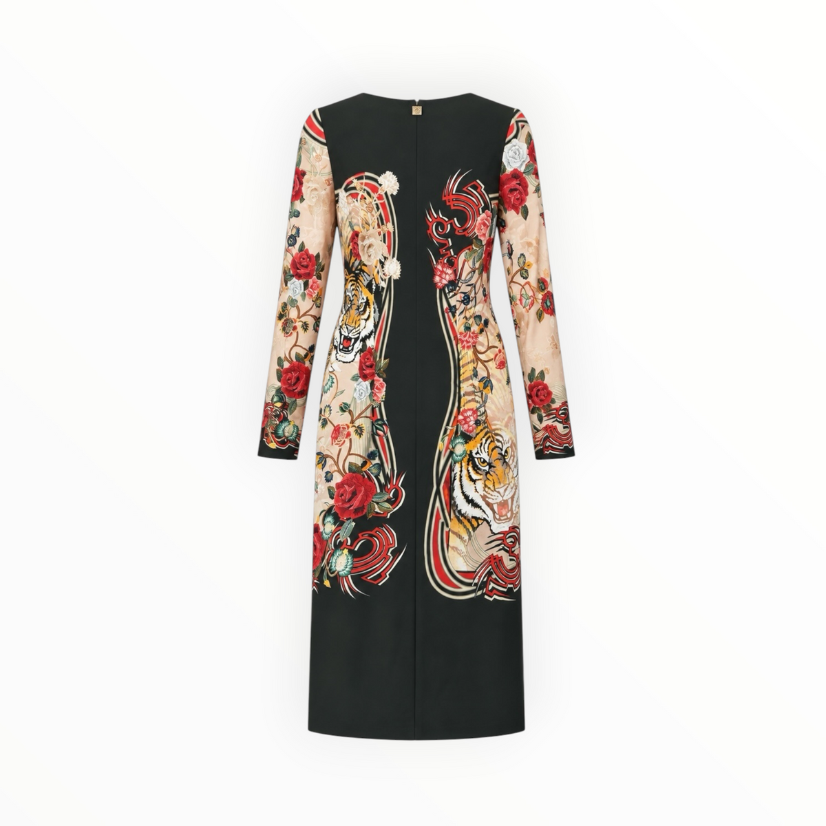 Print Long-Sleeve Dress size XS