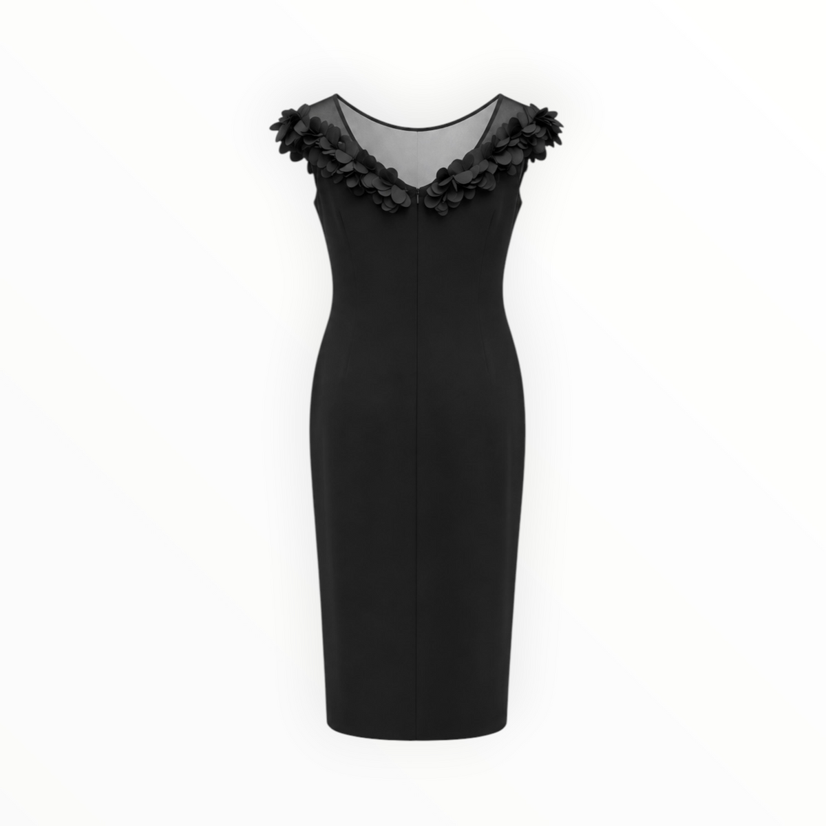 Floral Appliqué Midi Dress size 12