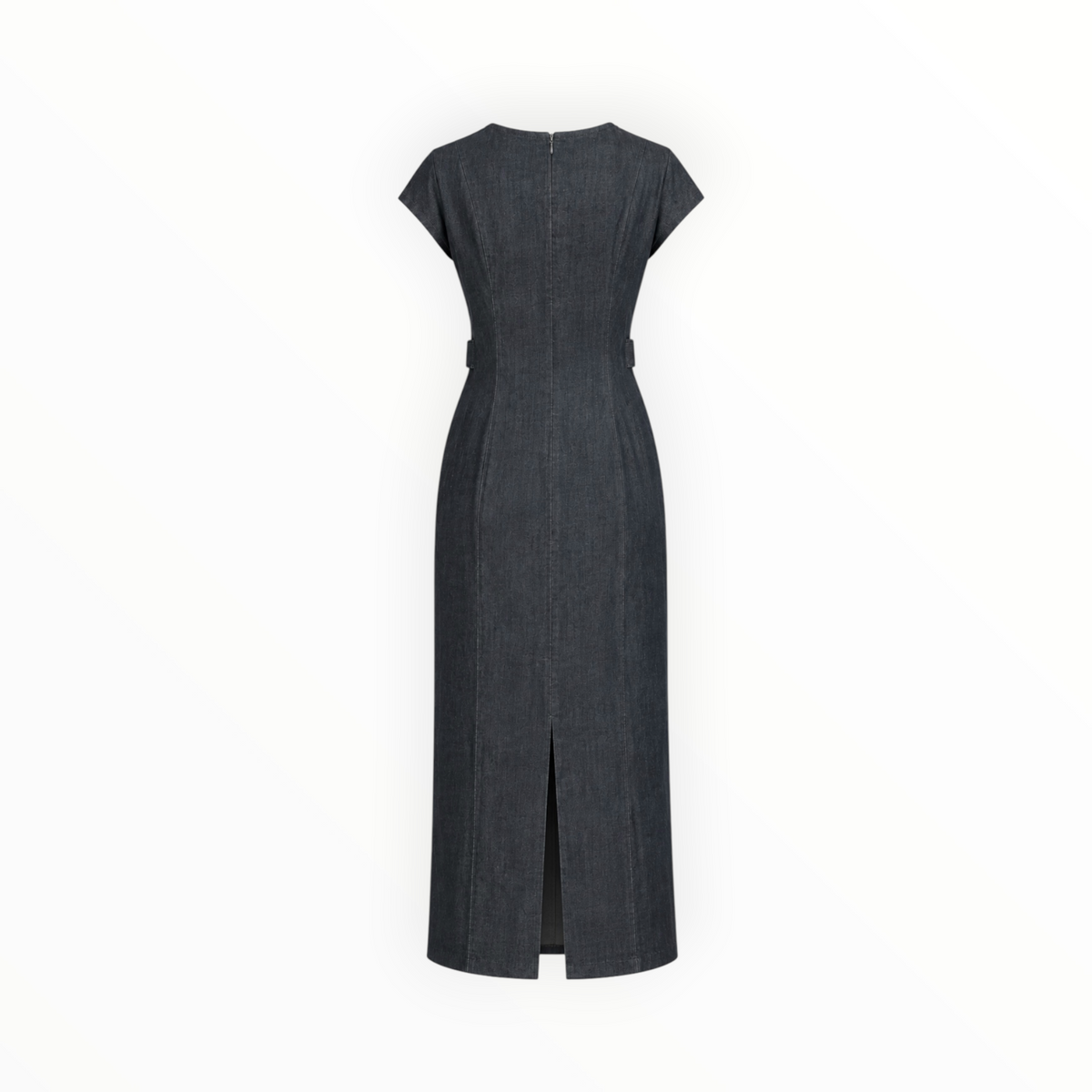 Denim Cap Sleeve Maxi Dress size S