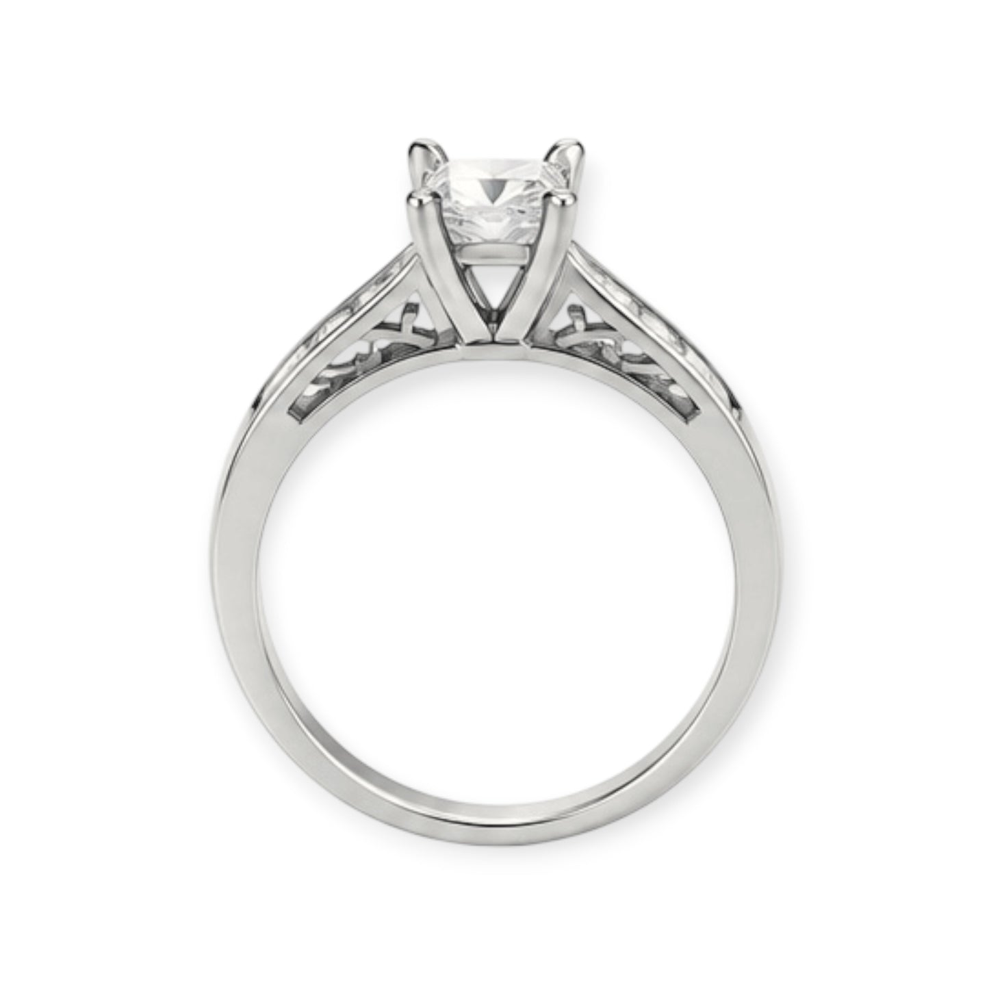 925 Princess-Cut Solitaire Ring size 6
