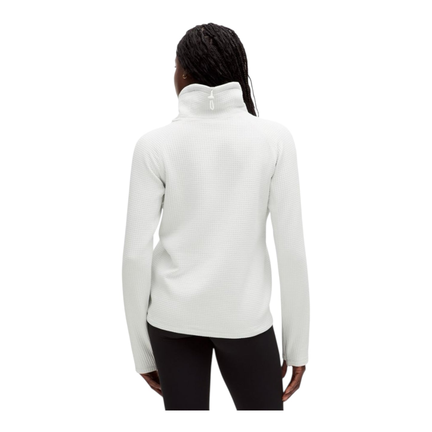 Waffle-Knit Funnel-Neck Long-Sleeve Shirt size 4