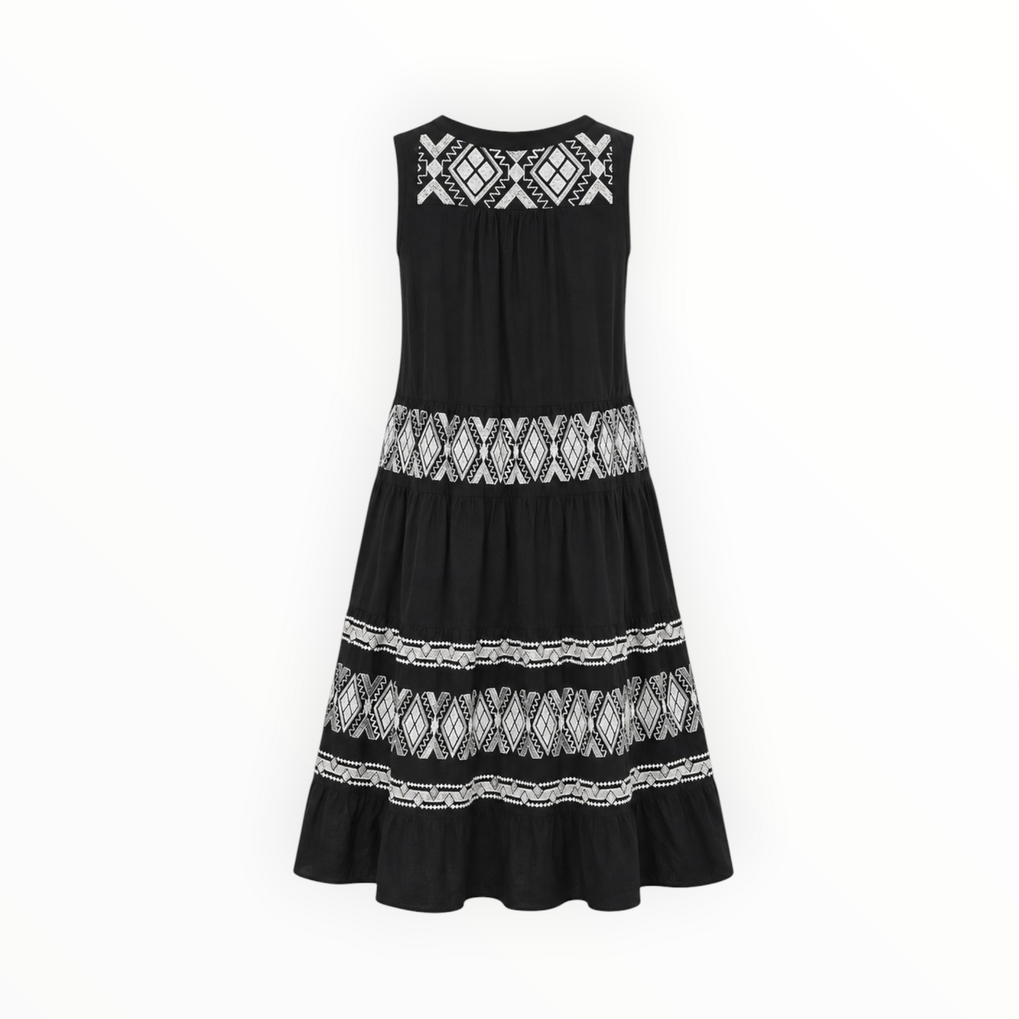 Embroidered Tiered Dress size 14