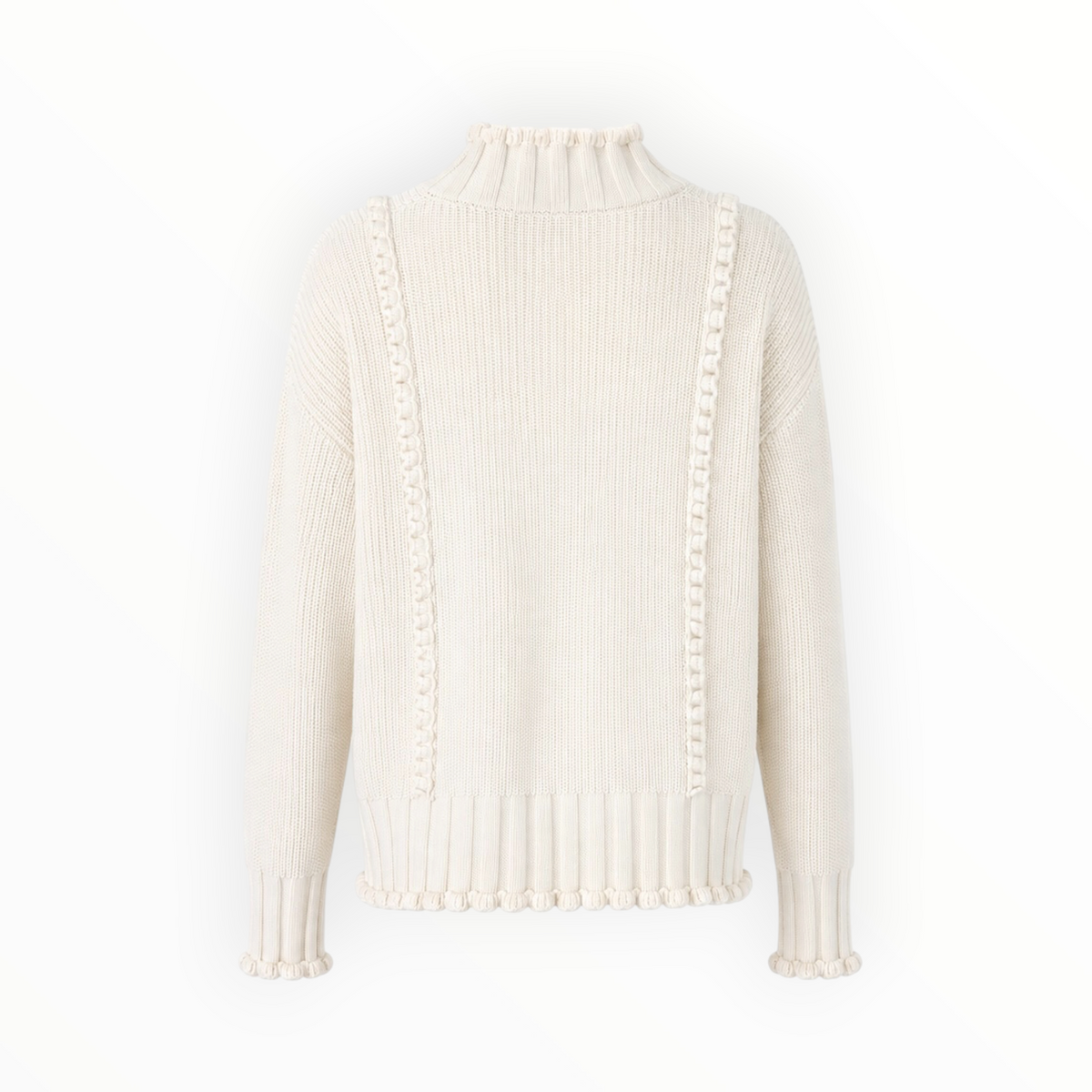 Mock Neck Knit Sweater size S