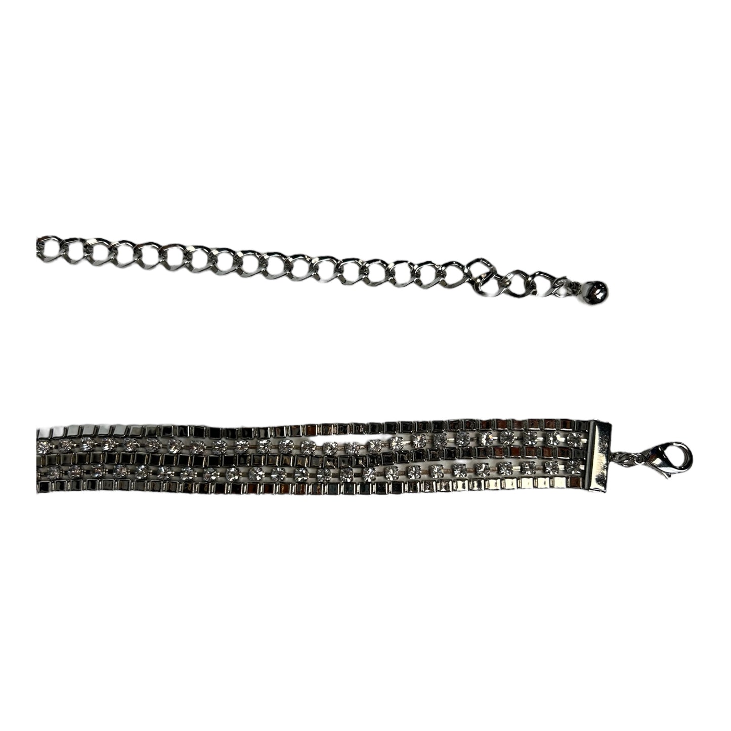 Silver Tennis chain belt sz xs/s