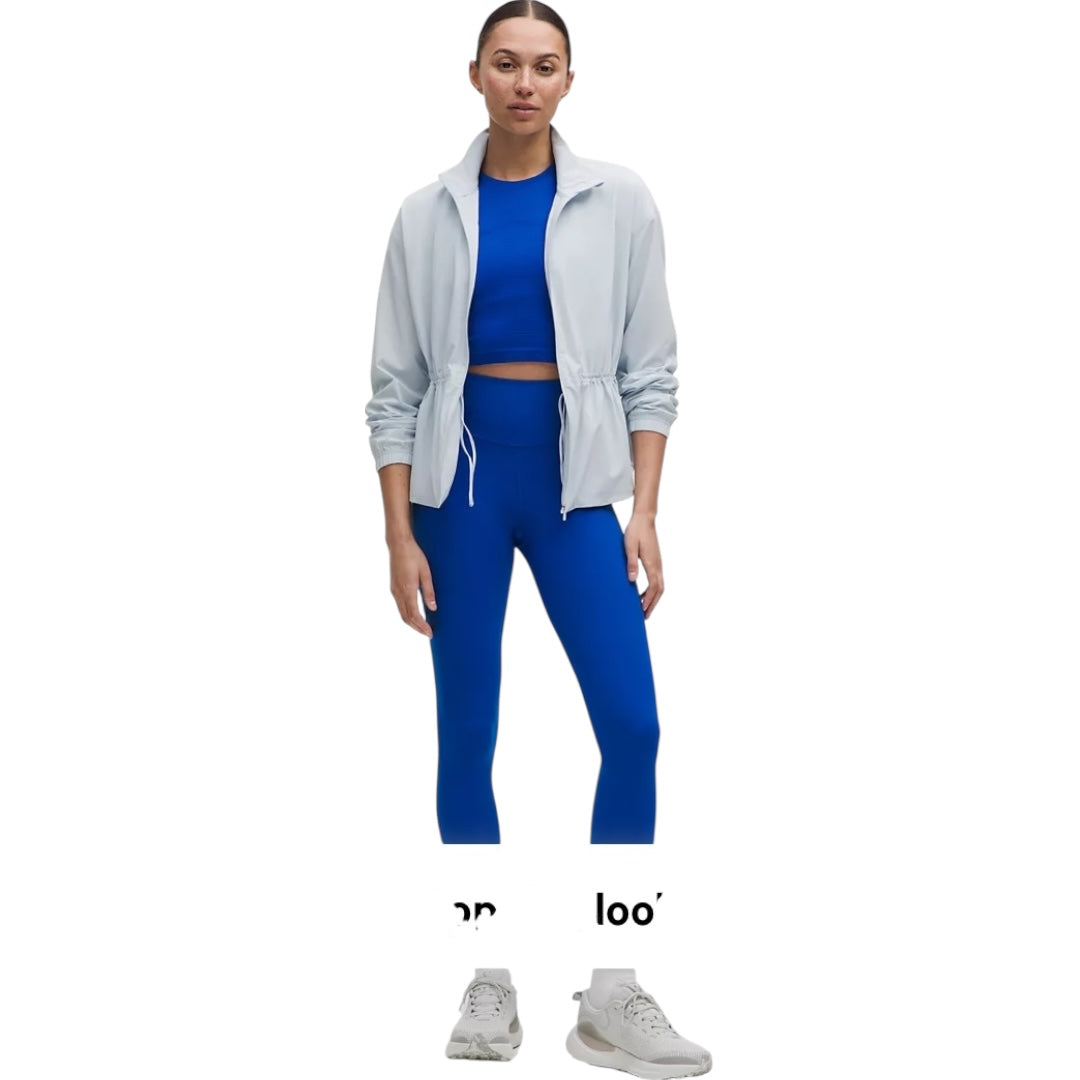 UV-Protective Cinch-Waist Running Jacket - Size 6