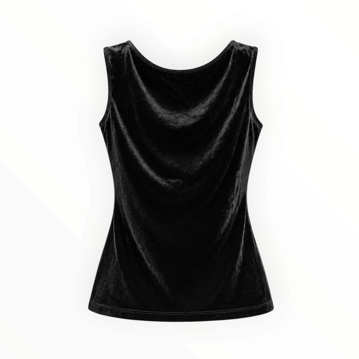 Velvet Scoop Neck Tank Top size S