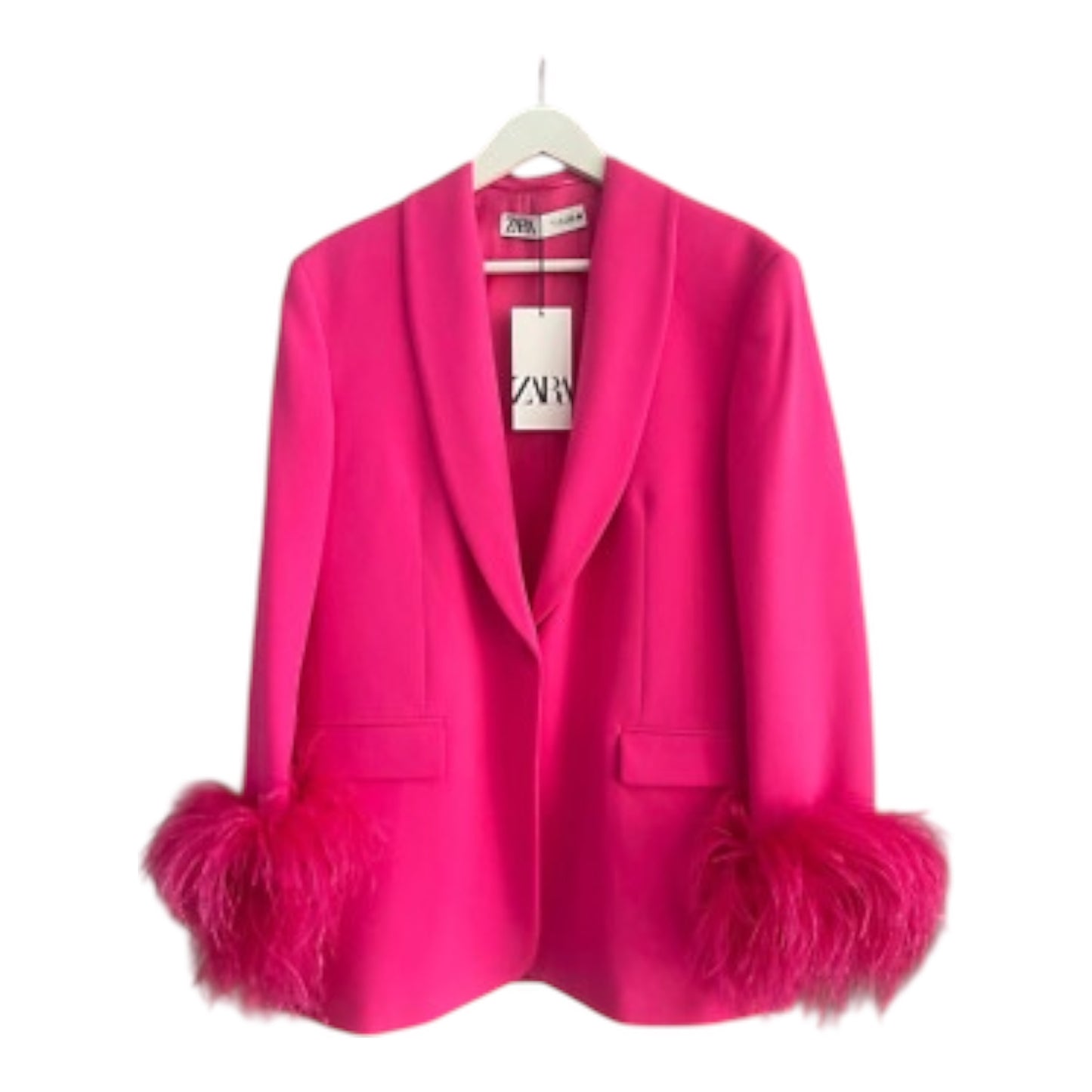 Blazer with Feather Cuffs size Xsmall NEW with Tags