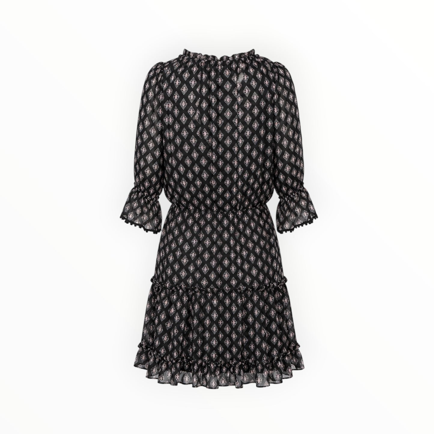 Diamond Print Chiffon Mini Dress size M