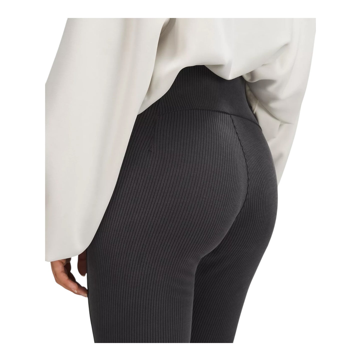 Ribbed Softstreme Zip-Leg High-Rise sz 4