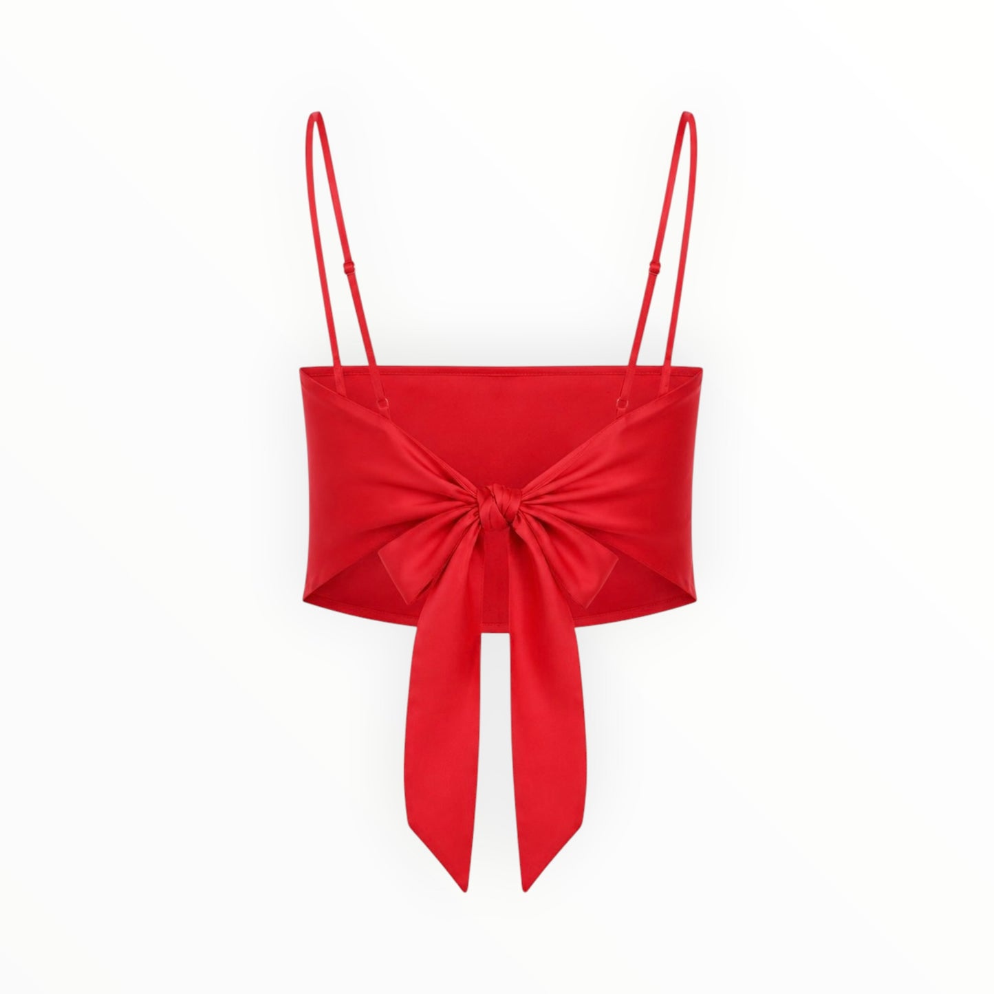 Satin Tie-Back Crop Top size 2XS