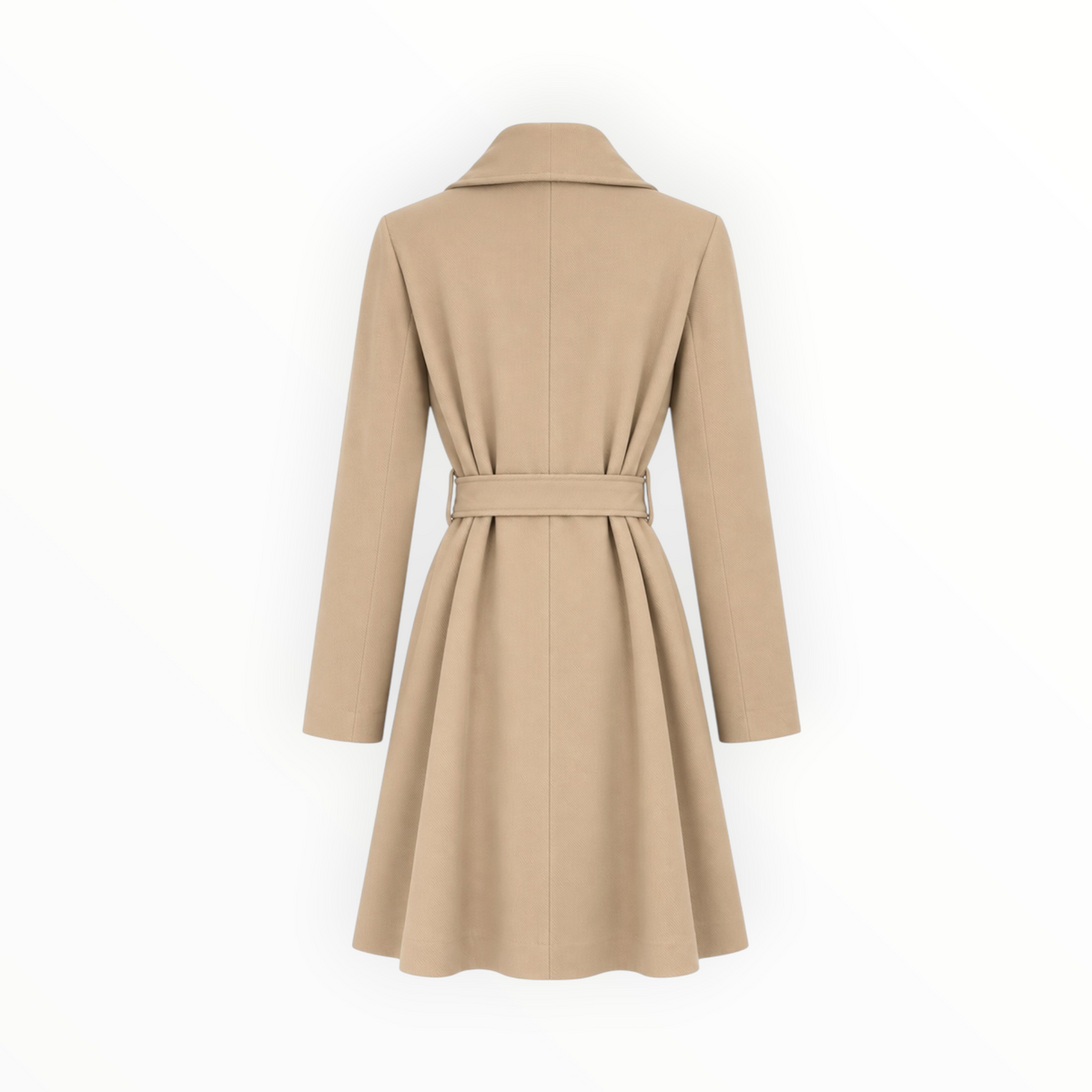 Ribbed Belted Coat size L