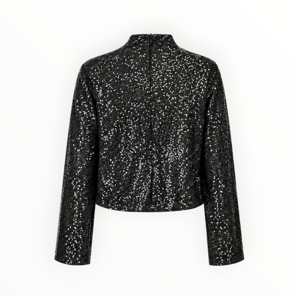 Sequin High-Neck Top size L
