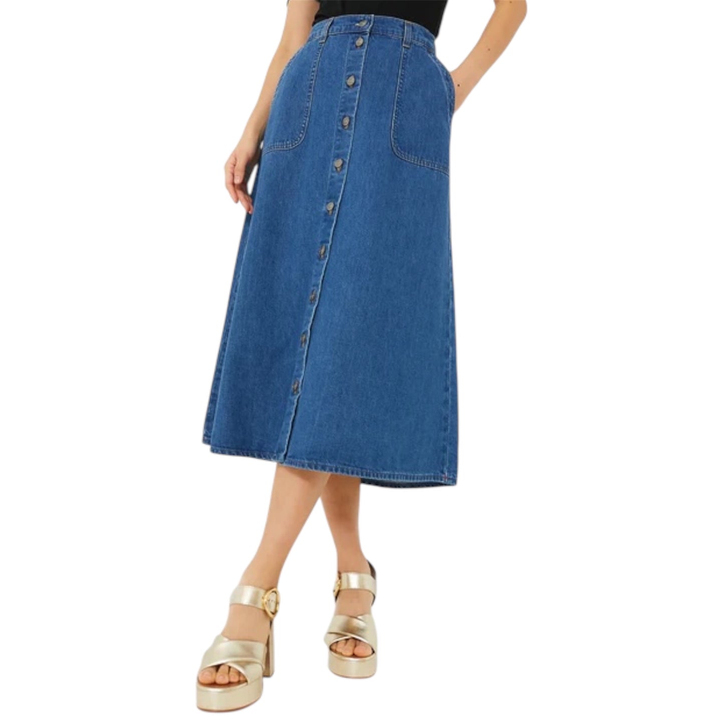 Maritime Gerri Denim Skirt Size L