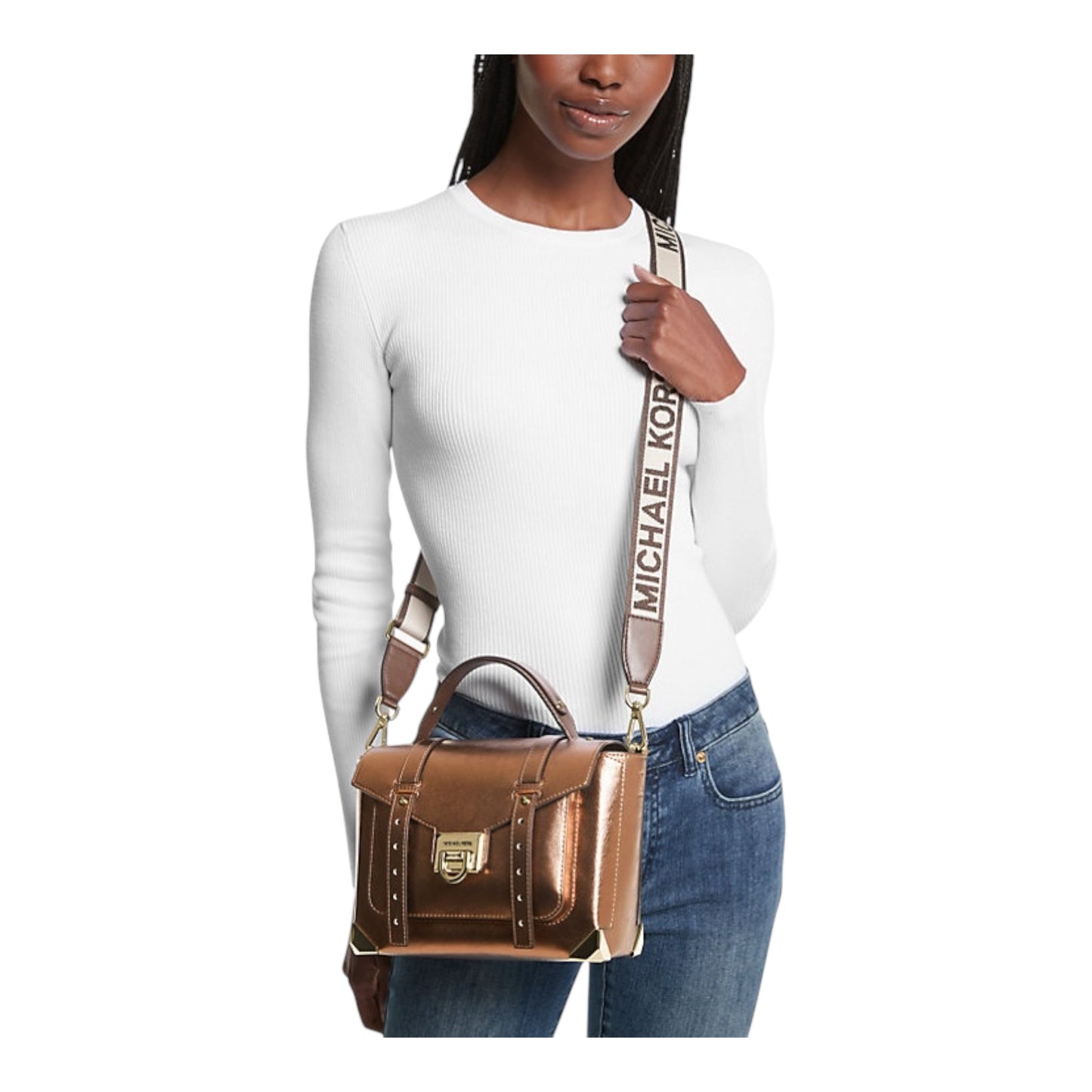 Manhattan Medium Patent Satchel