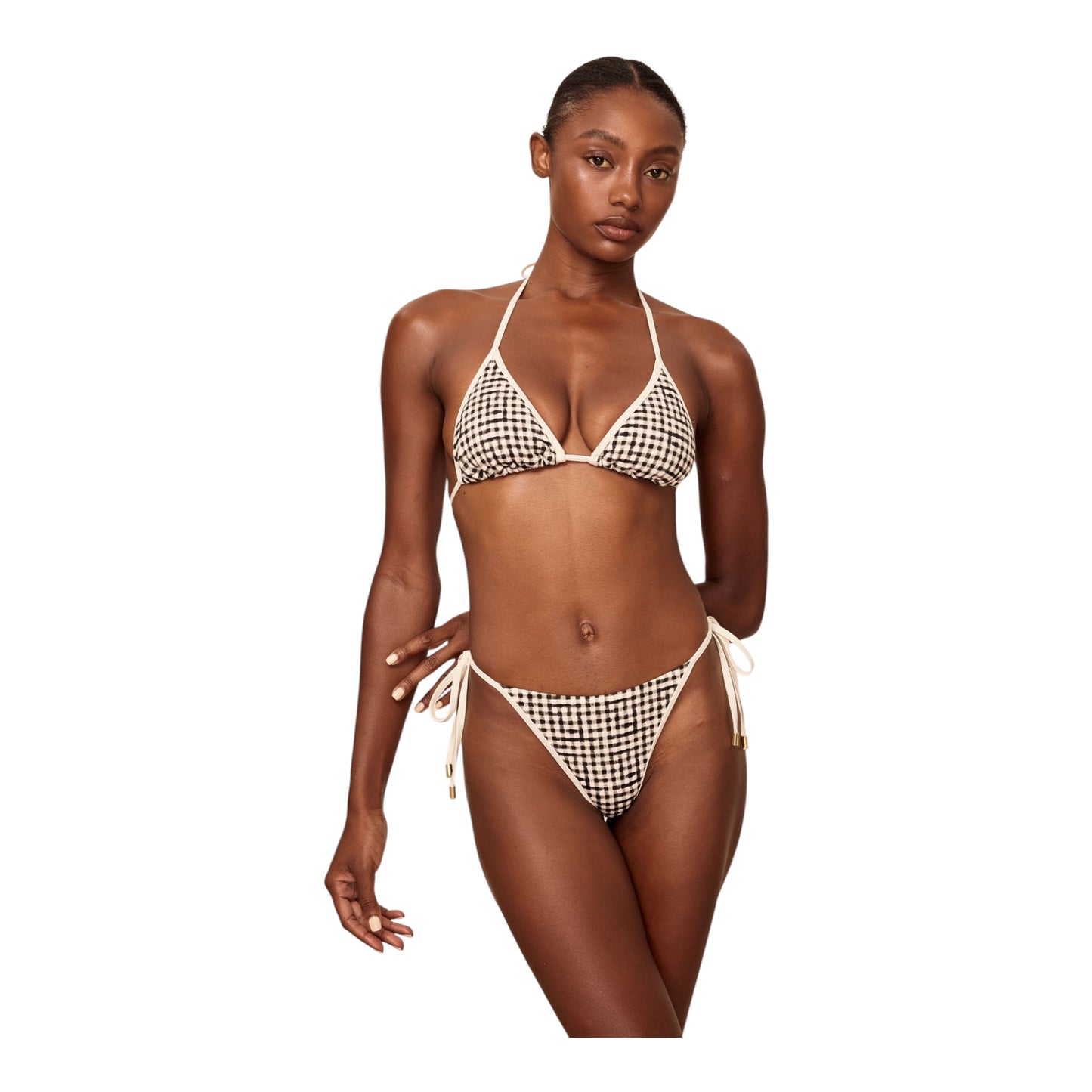 Plaid Bikini Set size Large NWT