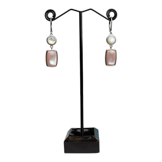 Rose Quarts Dangle Earrings