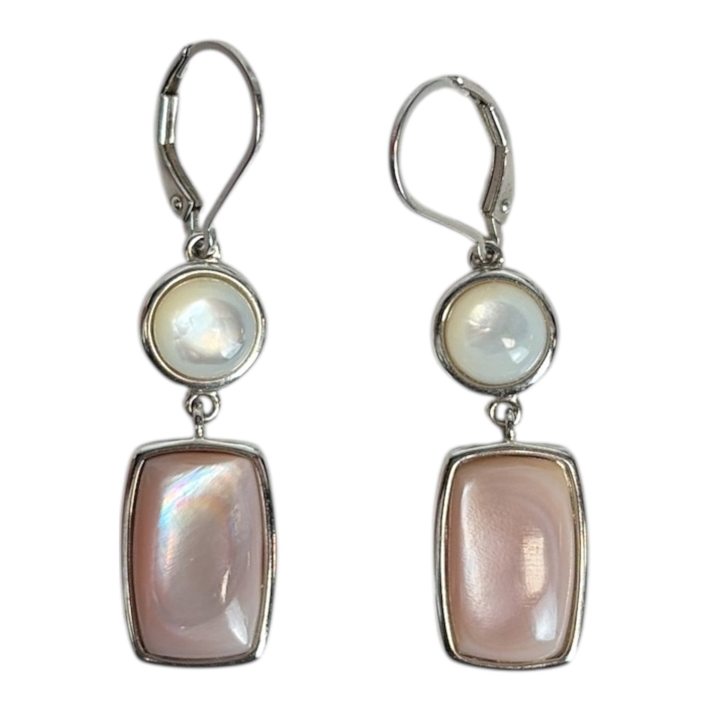 Rose Quarts Dangle Earrings