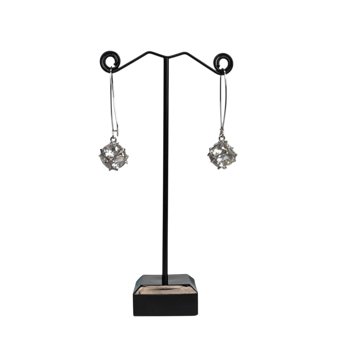 Drop Crystal Ball Earrings