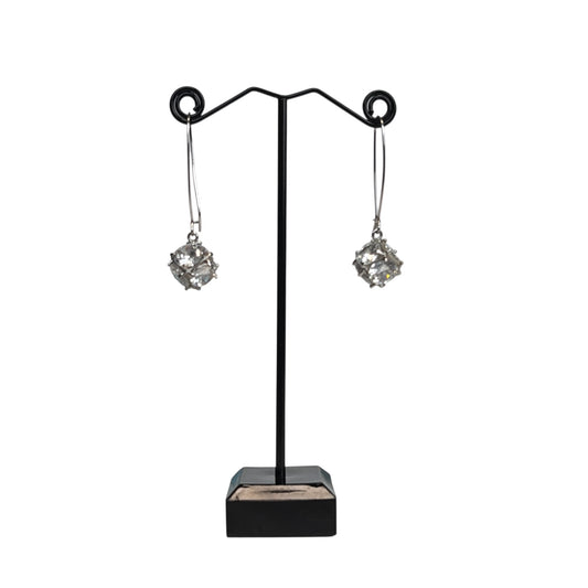 Drop Crystal Ball Earrings